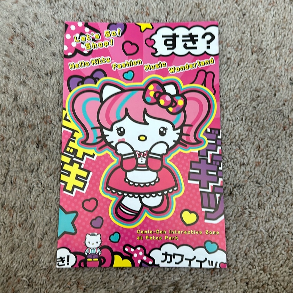 SDCC Hello Kitty pamphlet NEW